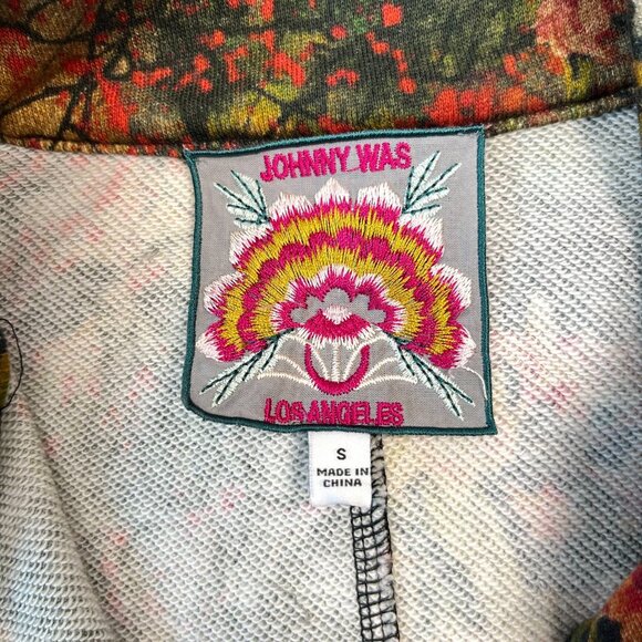 NWOT Johnny Was Traviata Military Jacket Floral Cotton Coat Size S - Picture 8 of 12